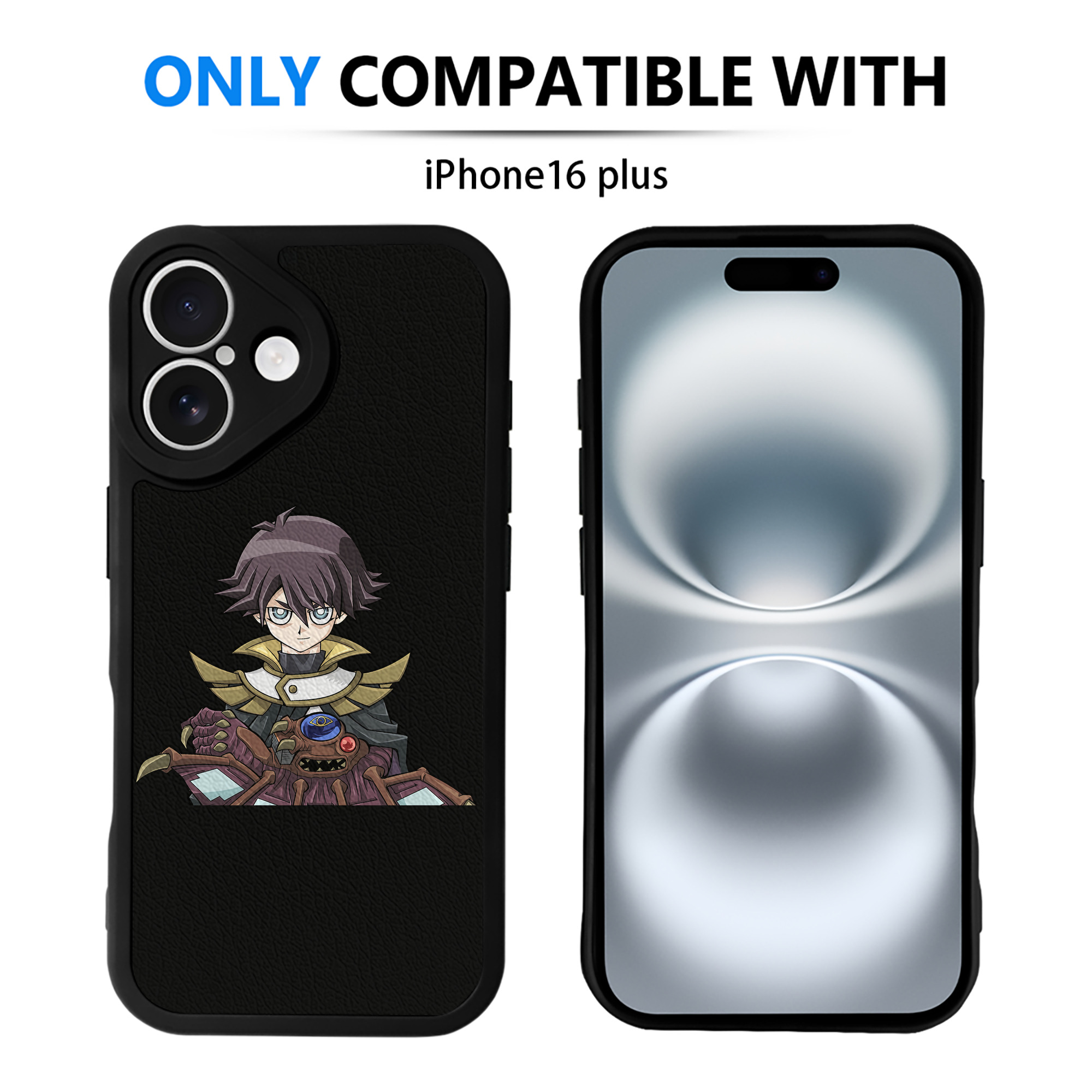 遊☆戯☆王 Yu-Gi-Oh! 【iPhone 16シリーズ対応】シリコンスマホケース（レザー調） 材質：シリコン